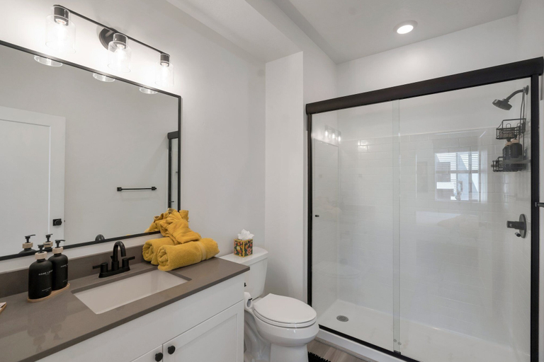 Bathroom 4, Luxury Oasis Water Park Priv Roof Tub, Washington