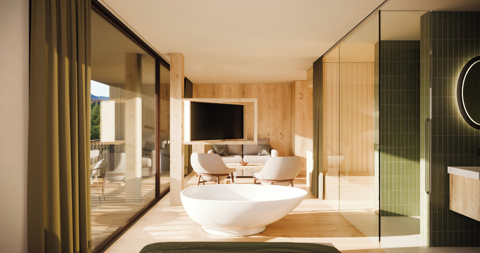 Bathroom 3, Alma Alpina Lodge, Bolzano