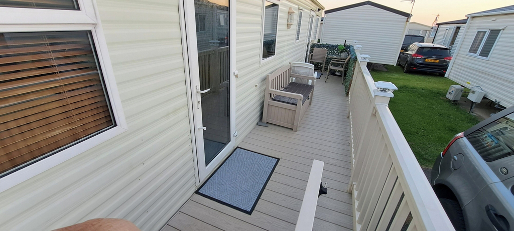 Terrace/patio, Seaside Caravan Goldensands Kinmel Bay-sleep 6, Conwy