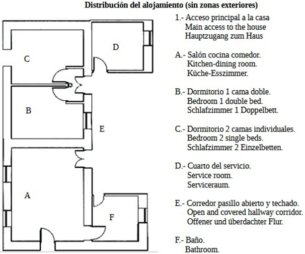 Floor plan, Rural House in the Center of Gran Canaria 2 Noches, Las Palmas