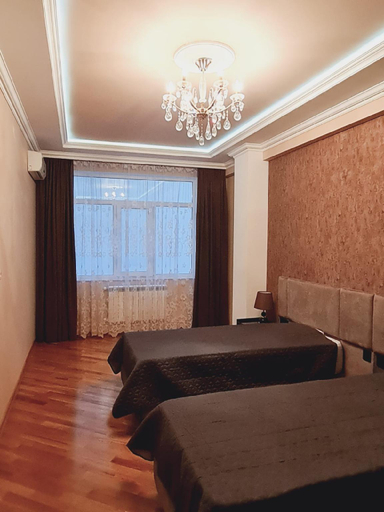 Bedroom, Heydar Aliyev Center apartment, Baku