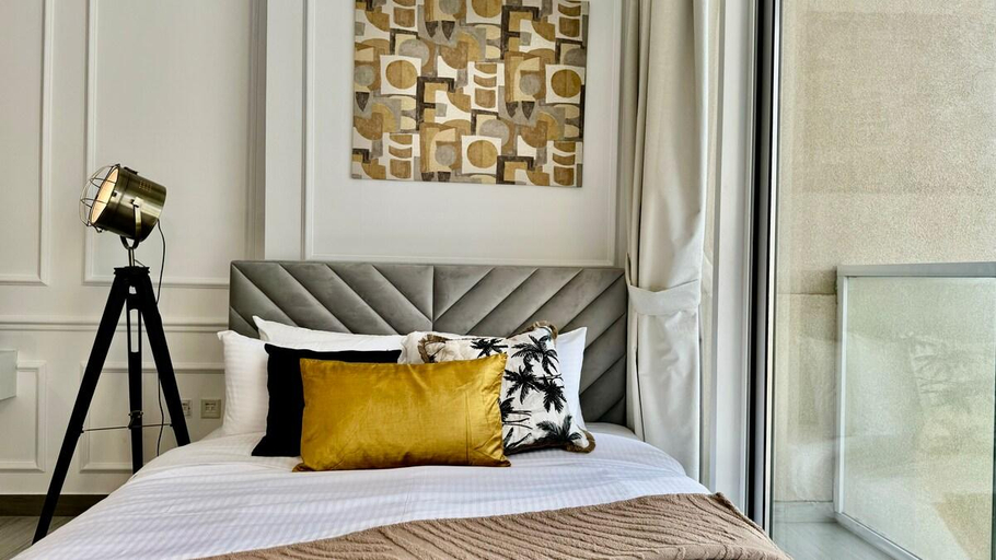Bedroom 4, Bright Studio, Pool Views, Hameni Tower, JVC, Dubai