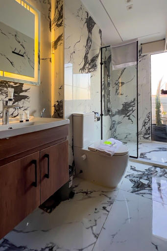 Bathroom 4, Pyramids Moon Hotel, Al-Ahram