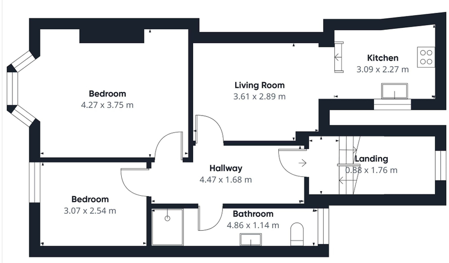 Room 2, Host Stay Captain s View, North Yorkshire