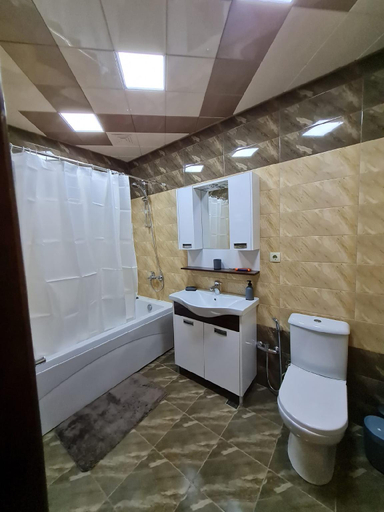 Bathroom 3, Heydar Aliyev Center apartment, Baku
