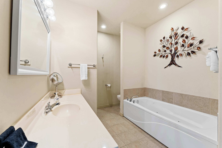 Bathroom, The Nest on Birdie Lane For 8!, Stone