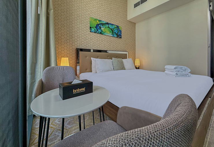 Bedroom 3, bnbme | Merano Tower | STUDIO, Dubai