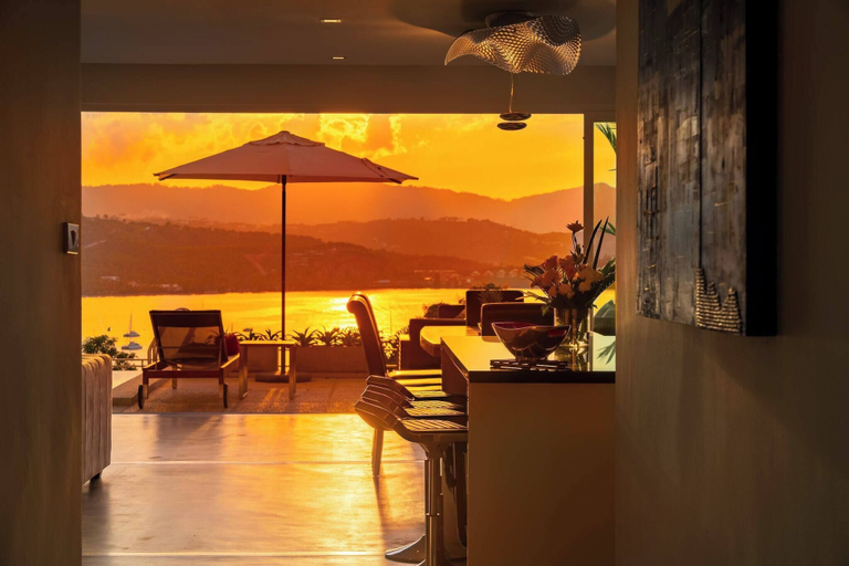 Dining room, Luxury Sea View Apartment AB at Unique Residences, Ko Samui
