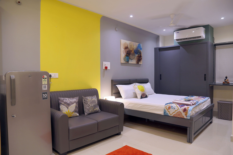 Bedroom 2, Srinivasam Studio Flat, Hyderabad