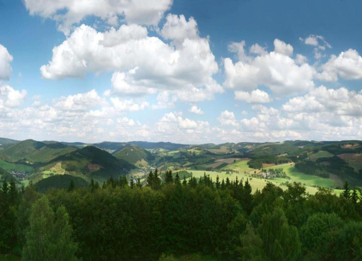 View from property 5, Ruckzugsort am Teich in Winterberg, Hochsauerlandkreis