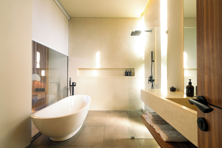 Bathroom 4, Saamu Private Luxury 3BR Villa with Pool, Badung