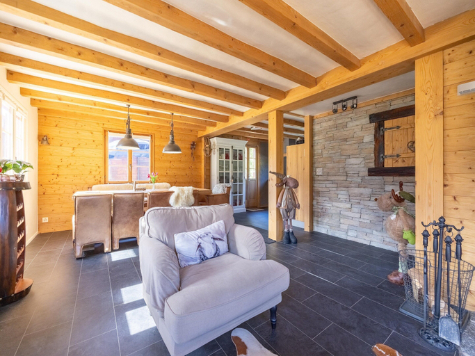Living room 2, Chalet Verrel Near Aletsch Ski Gondolas, Goms