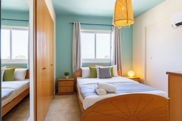 Bedroom 3, Bayview 2-BR Apartment in Larnaca, Larnaca