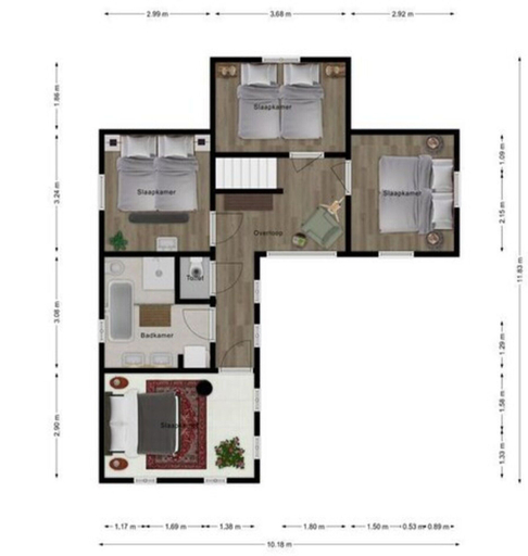 Floor plan 2, Holiday Home in Leende for ten Person, Heeze-Leende