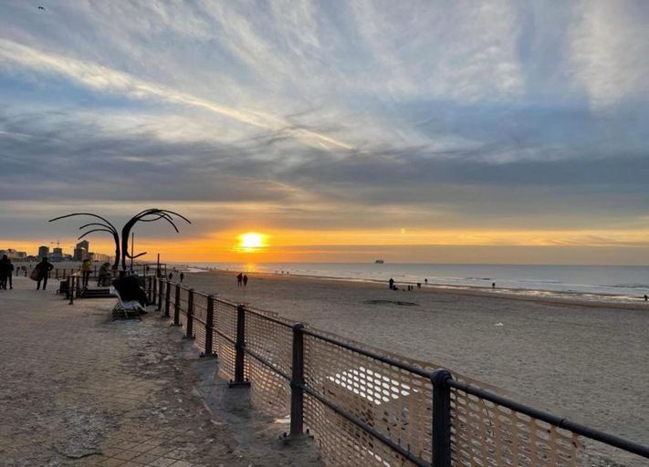 View from property 5, Studio With sea View in Ostend, West-Vlaanderen