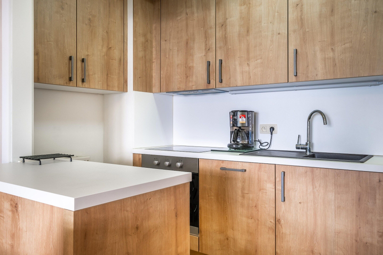 Private kitchen 2, Apartment in Belgium 50m From the Sea, West-Vlaanderen