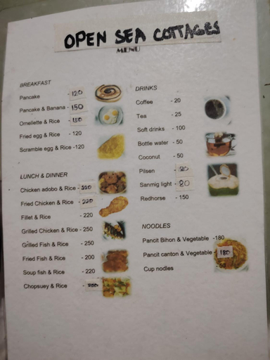 Food & Drinks, Ocam Ocam open Sea View Cottages, Busuanga
