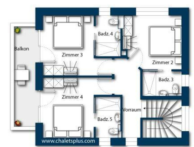 Floor plan 5, Welcoming Chalet in Neukirchen near Wildkogel Ski Arena, Zell am See