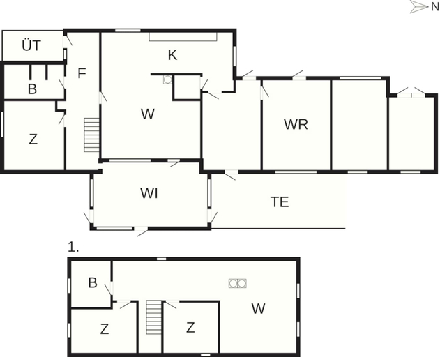 Floor plan 3, 4 Star Holiday Home in Storvorde, Aalborg