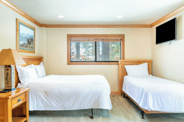 Bedroom 3, Luxury Incline Village Cabin w/ Lake Views, Game Room, Firepit & Beach Access, Washoe