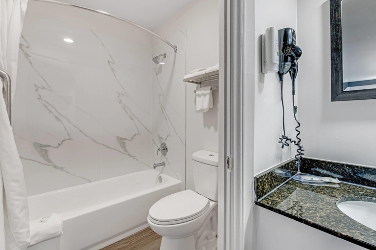 Bathroom 4, Quality Inn Laurinburg, Scotland