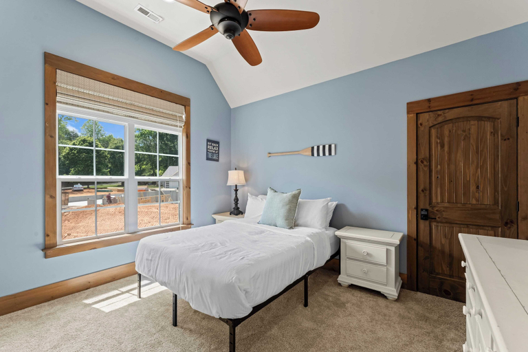 Bedroom 2, Spacious Waterfront Home on Lake Norman With Firepit, Views, and Dock Access, Catawba