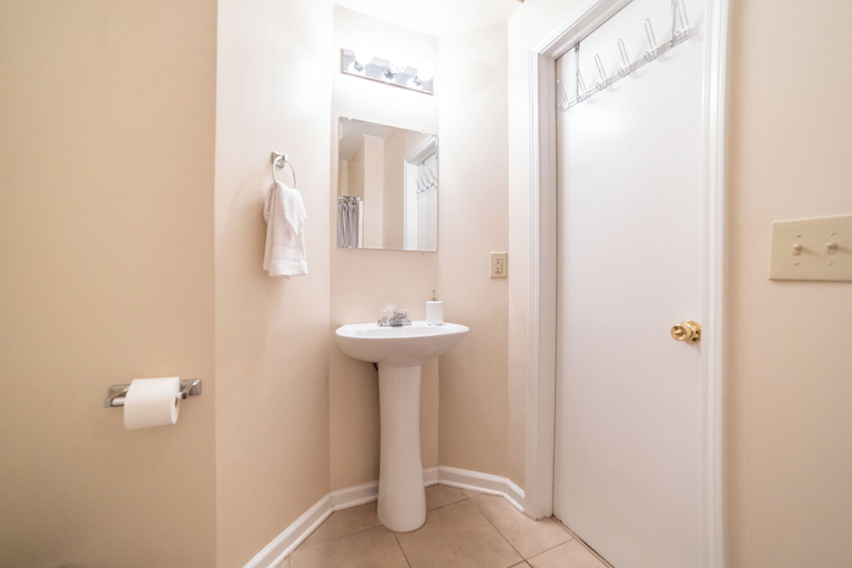 Bathroom 3, Chic Mid Century Hub, Richland