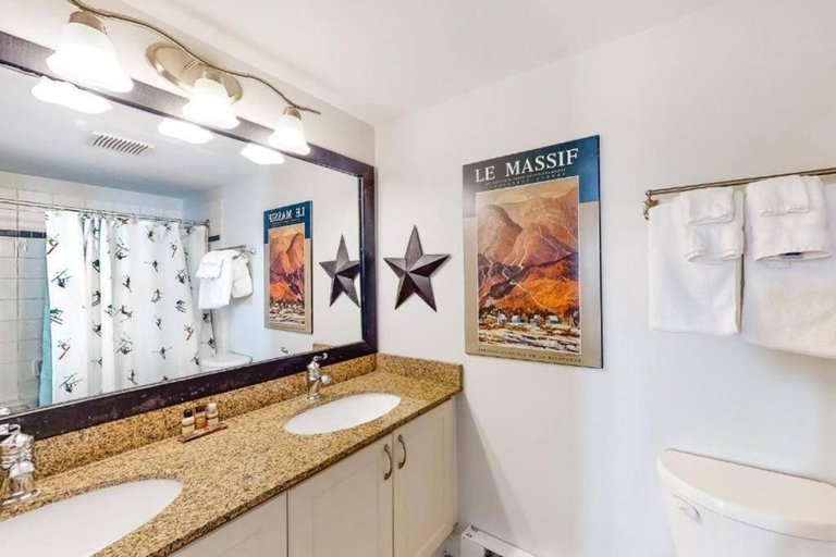 Bathroom, Steps to the Hill 1 Bedroom Wifi Crave TV, Grey