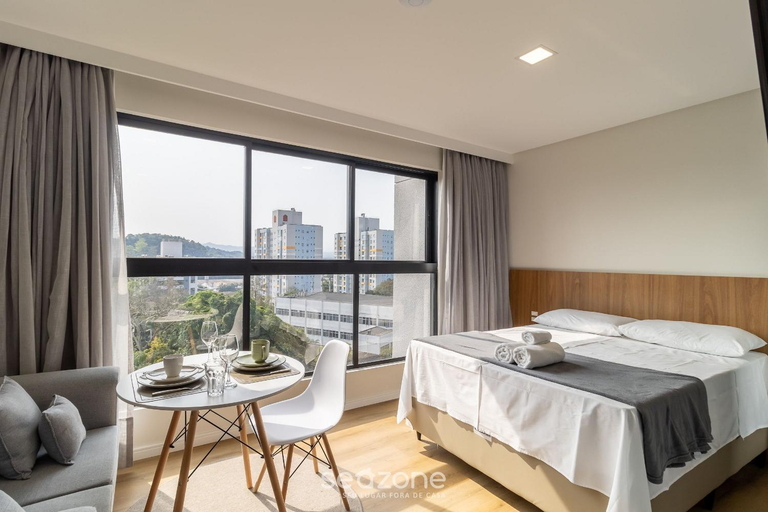 Bedroom 5, RUP - Studios Equipados em Predio com Piscina, Blumenau