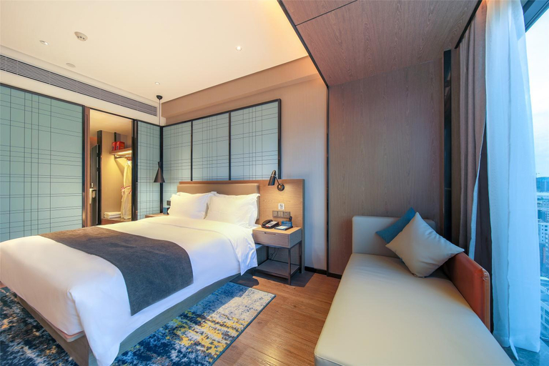 Bedroom 2, Echarm Hotel Heyuan Jianji Wanda Plaza, Heyuan