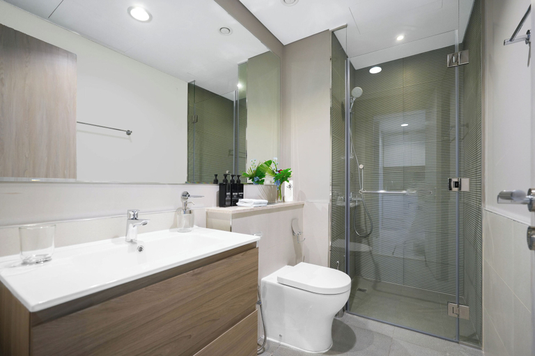 Bathroom, Keyrock Living - 1BR with Lake View, Dubai
