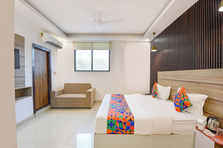 Bedroom 2, FabHotel Ganeshwaram 141, Gautam Buddha Nagar