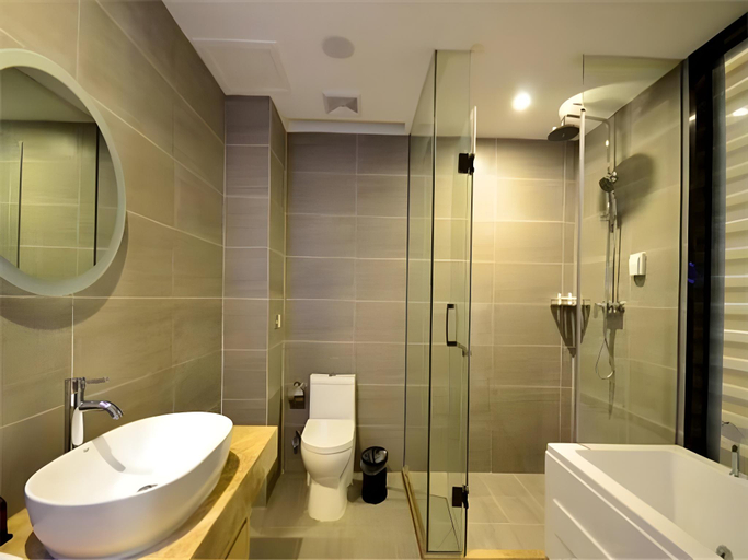 Bathroom 4, Lavande Hotel Wuhan Wangjiawan Subway Station Branch, Wuhan