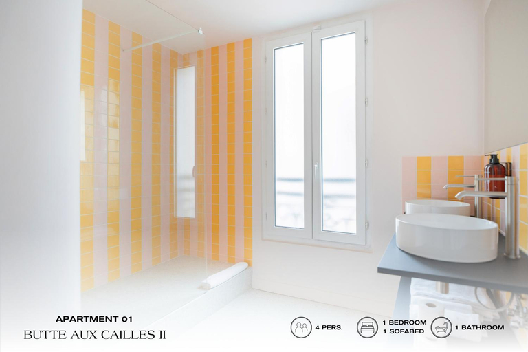 Bedroom 2, Beauquartier - Butte aux Cailles II, Paris