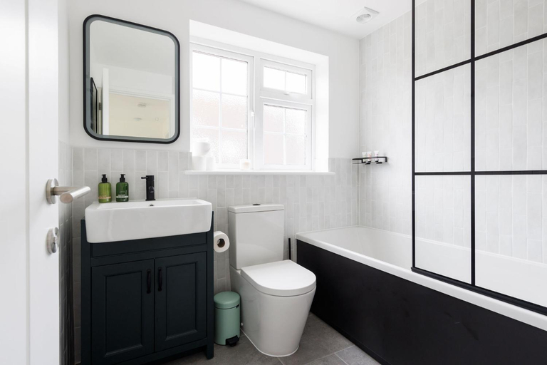 Bathroom, Coastal Retreat for 10 with Hot Tub, West Sussex