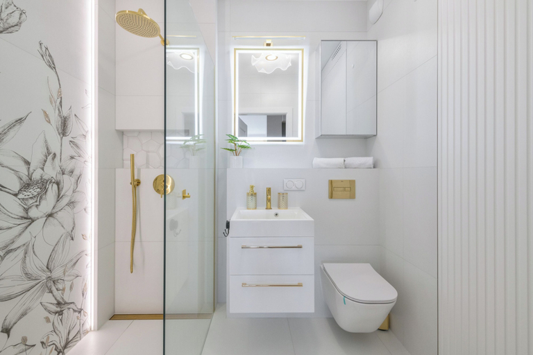 Bathroom, Horizon 170 Deluxe by Grand Apartments, Gdańsk City