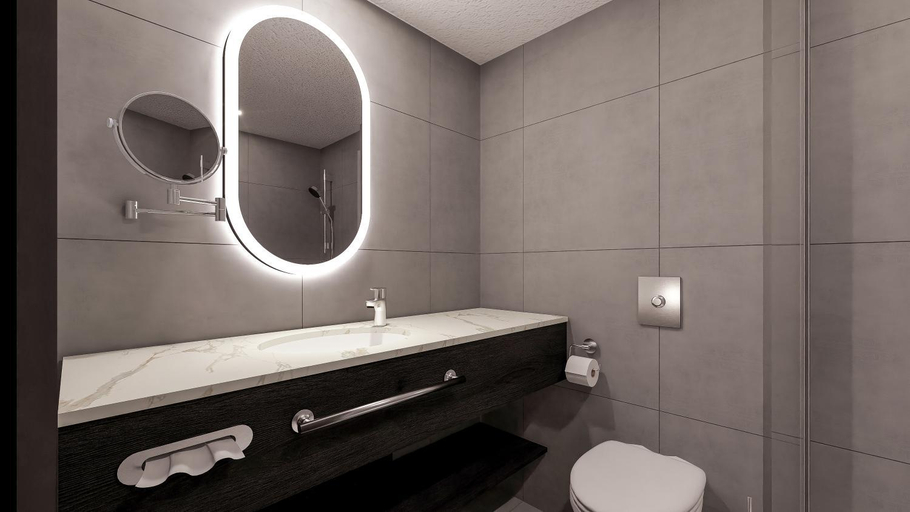 Bathroom 3, Hilton Dusseldorf, Düsseldorf