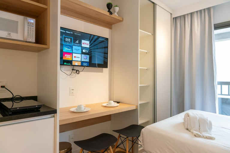 Bedroom, Studio Completo Consolacao - Metro Higienopolis-Mackenzie, São Paulo