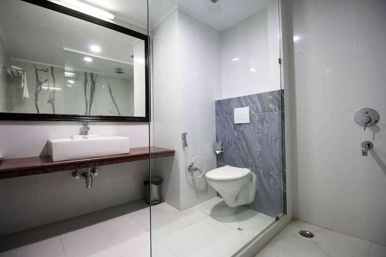 Bathroom 5, Airport City Hotel, North 24 Parganas