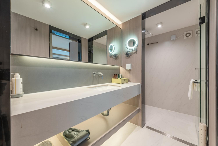 Bathroom 4, ONESS Executive Hotel Guangzhou Huangpu - Free Shuttle Bus for Canton Fair during Canton Fair period, Guangzhou