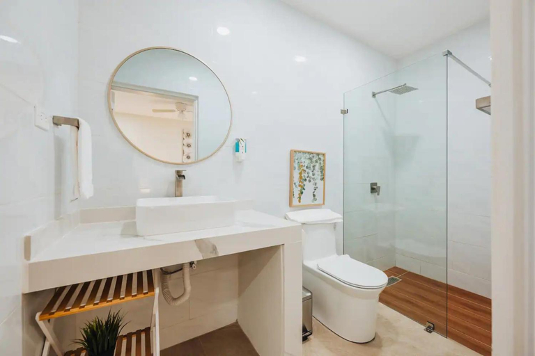 Bathroom, Special apartment with pool in Noord Aruba