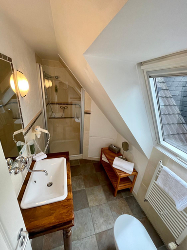 Bathroom 2, Hotel zur Romerbrucke, Neuwied