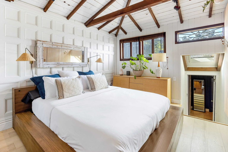 Bedroom 2, Chic LA Hideaway w/ Soaking Tub, Firepit Lounge & Tranquil Backyard, Los Angeles