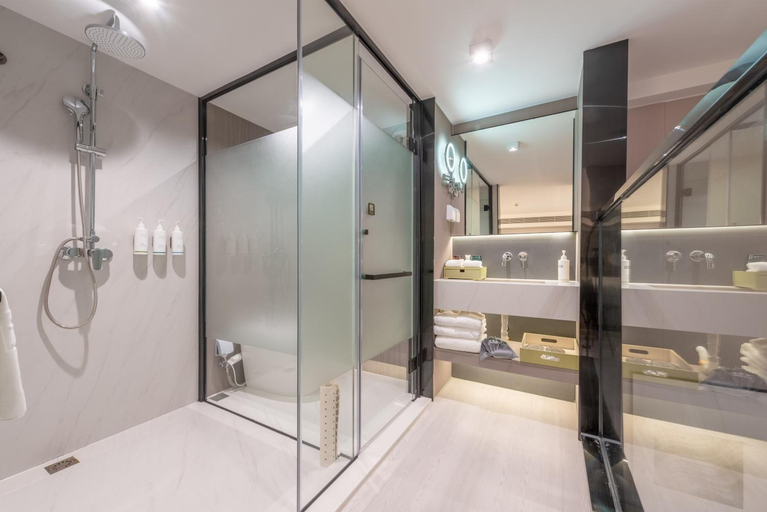 Bathroom 4, ONESS Executive Hotel Guangzhou Huangpu - Free Shuttle Bus for Canton Fair during Canton Fair period, Guangzhou