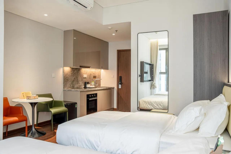 Bedroom 2, Masteri Waterfront VOCP - by BAY LUXURY, Gia Lâm