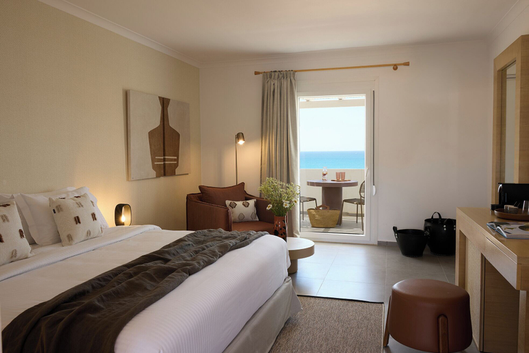 Bedroom 5, Golden Milos Beach House by Domotel, South Aegean