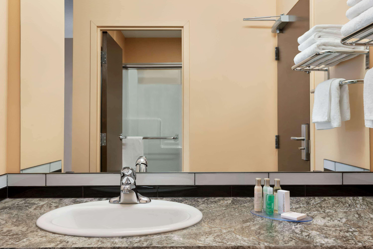 Bathroom 4, Travelodge by Wyndham Pincher Creek, Division No. 3