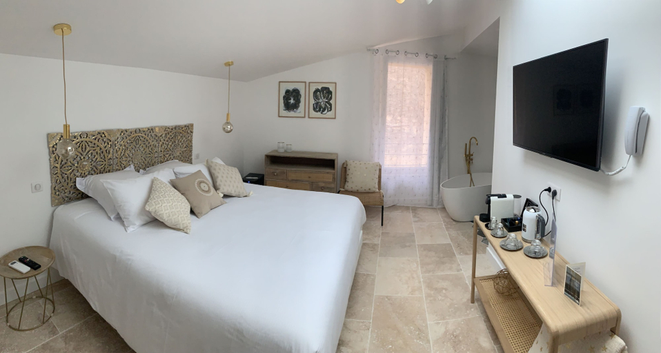 Bedroom 4, Hôtel Restaurant O'Banel, Gard