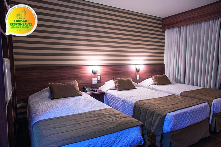 Bedroom 3, Hotel Continental Business - 200 metros do Complexo Hospitalar Santa Casa, Porto Alegre