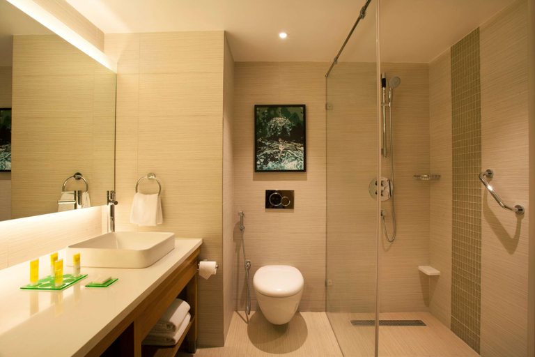Bathroom 5, Hyatt Place Hyderabad/Banjara Hills, Hyderabad